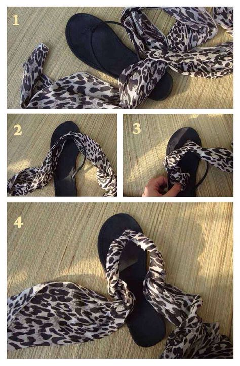 Crochet Flip Flops, Shoe Refashion, Shoe Makeover, Diy Sandals, Diy Slippers, Diy Scarf, Estilo Hippie, Shoes Outfit Fashion, Lace Decor