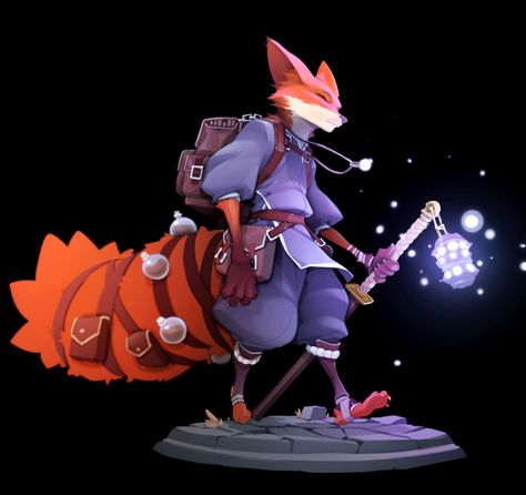 Kitsune Dnd Character, Armor Rendering, Anthro Fox Character Design, Fox Anthro, Fox Outfit, Fox Character, Character Design Challenge, Fox Boy, Design Challenge