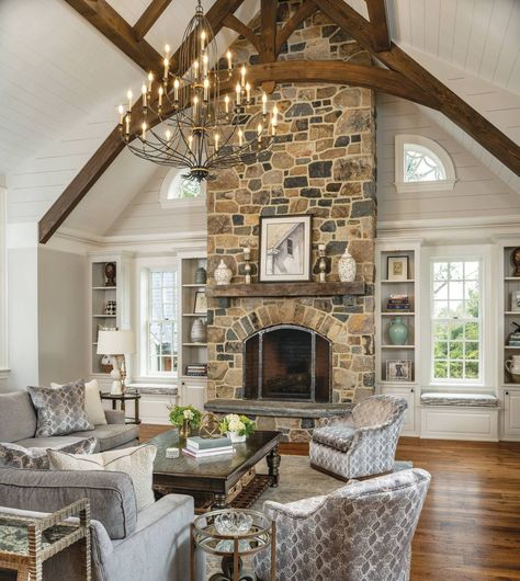 French Country Interior, Space Home Decor, Farmhouse Fireplace, Country Interior, Room Additions, Home Aesthetic, Home Fireplace, Home Diy Decor, Farmhouse Exterior