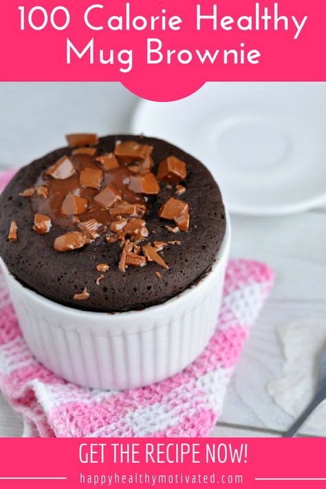 This 100 calorie healthy mug brownie is a total game-changer. It's rich and fudgy like a real brownie, but only takes 60 seconds to make. It will defo be your new favourite healthy snack! #HappyHealthyMotivated #Healthy #HealthyFood #HealthyRecipe #HealthyLifestyle #HealthyEating #CleanEating #100Calories #Recipe #Recipes #RecipeOfTheDay #ChocolateCake #Vegan #VeganRecipe #LowFODMAP via @happyhealthymotivated Healthy Mug Brownie, Mug Brownie Recipe, Mug Brownie Recipes, Healthy Chocolate Fudge, Mug Brownie, Sugar Free Yogurt, Mug Cake Healthy, Brownie In A Mug, 100 Calorie