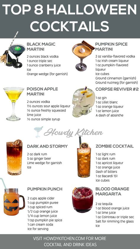 Long Island Iced Tea Recipe, Halloween Themed Drinks, Bartender Drinks Recipes, Homemade Alcohol, Halloween Drinks Alcohol, Cocktail Drinks Alcoholic, Themed Drinks, Boozy Drinks, Halloween Cocktails