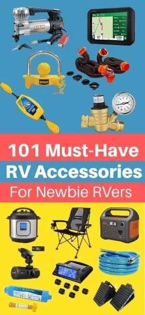 101 Must Have RV Accessories For A Travel Trailer Or Camper Rv Hacks Travel Trailers, Travel Trailer Hacks, Travel Trailer Accessories, Best Truck Camper, Motorhome Accessories, Travel Trailer Organization, Market Video, New Travel Trailers, Travel Camper