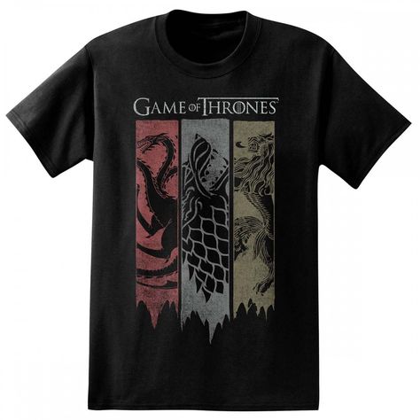 Game Of Thrones l Merch & Apparel | Official HBO Store Game Of Thrones Shirt Ideas, Game Of Thrones Banners, Game Of Thrones Merchandise, Game Of Thrones Gifts, Game Of Thrones Shirts, Curb Your Enthusiasm, Word Shirts, Game Of Thrones Fans, Fandom Outfits