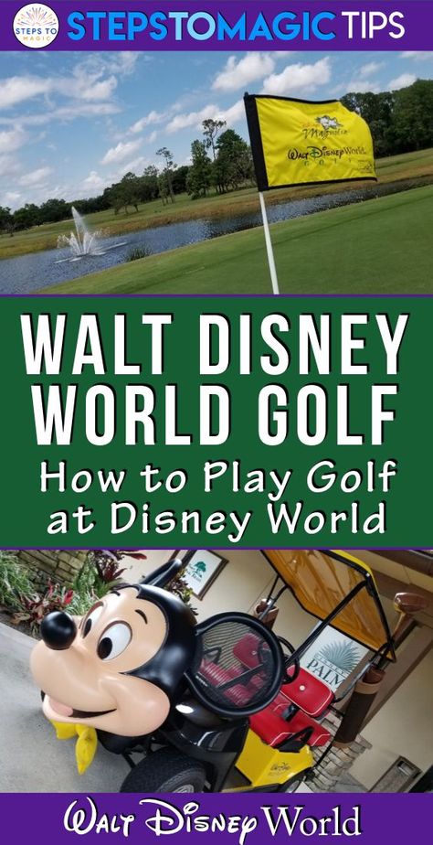 How to Play Golf at Disney World - #StepstoMagic Disneyworld Tips, Disney Golf, Disney World Hotel, Disneyland Resort California, Disney World Family Vacation, Disney World Dining, Family Vacation Planning, Disney 2023, Disney World Hotels