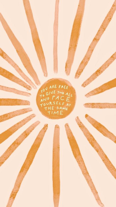 You are free to give your all and pace yourself at the same time. Morgane Harper Nichols Sweet Reminders, Pace Yourself, Boho Quotes, Bright Quotes, I Love Her Quotes, Sunshine Quotes, Peach Aesthetic, Quilt Art, Morgan Harper Nichols