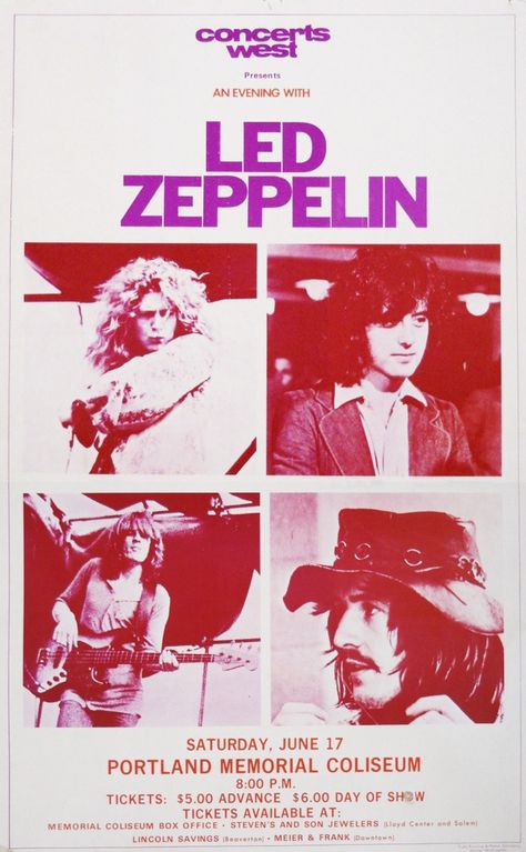 Led Zeppelin Concert Poster Led Zeppelin Tour, Led Zeppelin Concert, Led Zeppelin Poster, Zeppelin Art, Robert Plant Led Zeppelin, Vintage Concert Posters, Led Zep, Tour Poster, Music Pictures