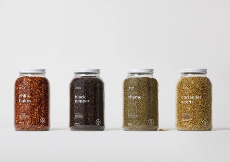 GoodFor™ Wants You To BYO Packaging To Their Store | Dieline Kombucha Brands, Spices Packaging, Honey Packaging, Jar Packaging, Glass Packaging, Pepper Seeds, Sustainable Shopping, Food Packaging Design, Design Packaging