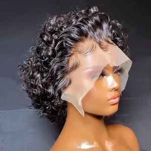 Short Human Hair Wigs For Black Women-Short Human Hair Wigs For Black Women Manufacturers, Suppliers and Exporters on Alibaba.comWigs Cheap Human Hair Wigs, Short Curly Pixie, Human Wigs, Cheap Human Hair, Wig Short, Curly Hair Wig, Curly Human Hair Wig, Pixie Cut Wig, Human Hair Lace Wigs