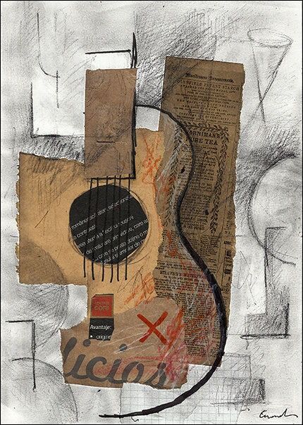 Arte Jazz, Instruments Art, Art Musical, Jazz Art, Music Drawings, Cubism Art, Collage Art Projects, Music Collage, Picasso Art