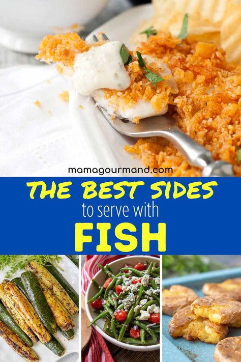 Sides For Halibut Dinner, Side Dishes For Halibut, What To Serve With Fish, Cooking Cod, Fish Sides, Side Dishes For Fish, Fish Image, Side Dishes For Salmon, Best Sides