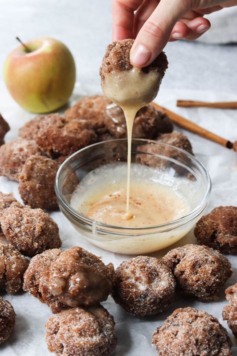 Apple Cider Donut Holes Apple Cider Donut Holes, Apple Cider Glaze, Apple Glaze, Warm Apple Cider, Warm Apple, Donut Holes, Apple Cider Donuts, Bread And Pastries, Apple Cider