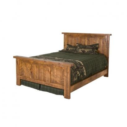 Selectively handcrafted from solid, rough-sawn pine timbers, our Barnwood Collection has a look all its own. Available in two finishes below, Barnwood Dark or Honey Pine, this collection has a primitive and sturdy appeal that will work well with rustic and southwestern decors. These handmade pieces will revitalize your home or cabin with a natural wood appeal! Full Bed Frames, Barnwood Bed, Lodge Furniture, Rustic Bedroom Furniture, Cabin Furniture, Rustic Headboard, Traditional Bed, Log Furniture, Rustic Bedding