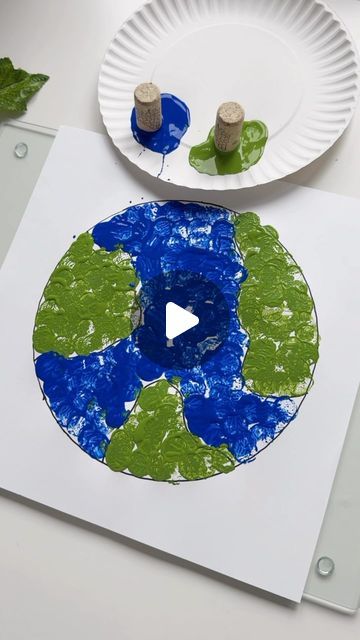 Earth Day Painting, Earth For Kids, Earth Day Craft, Earth Day Coloring Pages, Painted Earth, Earth Craft, Earth Day Crafts, Earth Day Activities, Craft Ideas For Kids