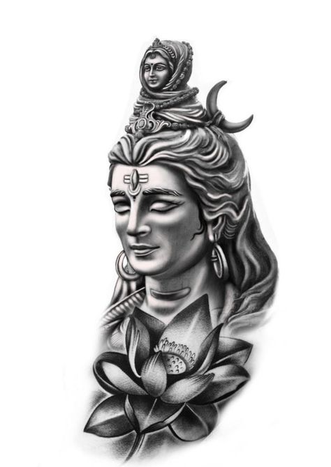 Floral Tatoos, Lord Shiva Tattoos, Mahadev Tattoos, Tattoos For Women Arm, Lord Shiva Tattoo, India Tattoo, Tattoo Png, Trishul Tattoo Designs, Mahadev Tattoo