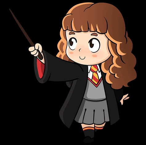 Hermione Cartoon, Hermione Granger Drawing, Hermione Birthday, Harry Potter Animated, Harry Potter Drawings Easy, Harry Potter Clipart, Imprimibles Harry Potter, Stile Harry Potter, Harry Potter Cartoon