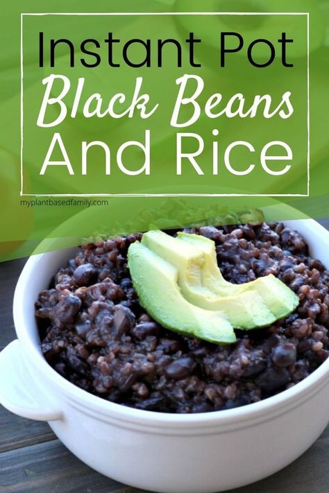 Vegan Black Beans, Black Beans And Rice Recipe, Instant Pot Black Beans, Instant Pot Vegan, Clean Eating Vegan, Vegan Instant Pot Recipes, Black Beans And Rice, Beans And Rice, Spice It Up