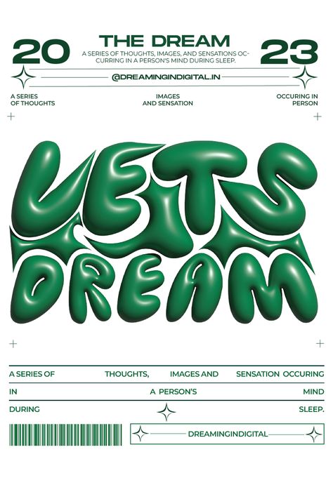 Let's Dream Poster in 2024 | Graphic design fun, Graphic design posters, Sports graphic design #3d_Typography #Dream_Graphic_Design #Dream_Poster #Dream_Together Adobe Poster Design, Dream Graphic Design, Fun Graphic Design, Dream Poster, Dream Together, Cartoon Character Tattoos, Graphic Trends, Club Poster, 3d Typography