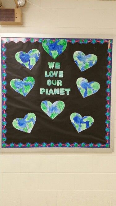 Earth day bulletin board Earth Bulletin Board Ideas Preschool, Earth Day Bulletin Board, Earth Bulletin Board Ideas, Save Earth Bulletin Board Ideas, Earth Day Display Board, Earth Day Bulletin Board Ideas, World Earth Day Board Decoration, Earth Day Black Board Decoration, April Preschool