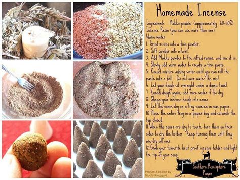 How To Make Incense, Homemade Incense, Make Incense, Making Incense, Diy Incense, Solitary Witch, Indian Incense, Concrete Candle Holders, Witch Supplies