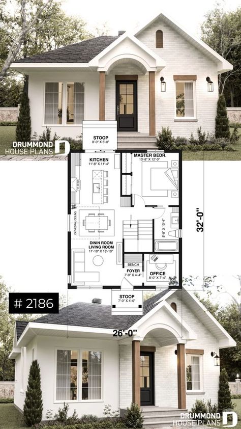 Small Cute House Plans, One Person House Design, Cute Two Bedroom House, 2 Bedroom 2 Bath House Plans With Office, 60 M2 House Plan 2 Bedrooms, Cute Cottage House Floor Plans, House Layouts Bungalow, Blue Print House Floor Plans, Small Cute House Design