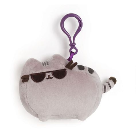 Pusheen the Cat with Sunglasses Clip-On Backpack Plush Pusheen Backpack, Cat Eyewear, Pusheen Love, Pusheen Plush, Gray Sunglasses, Animal Backpacks, Pusheen Cat, Cat Sunglasses, Grey Sunglasses