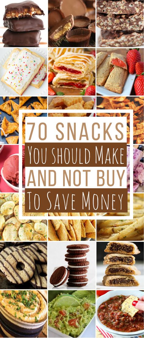 Stop buying expensive snacks at the grocery store. You can make your own snacks for a lot less than what it costs to buy them. You can easily make Doritos, Cheez-Its, Reese’s Peanut Butter Cups, Oreos, Pop-Tarts and much more. Plus, the homemade versions of these snacks will taste better than the store bought ones because they are made with real ingredients and are preservative-free. Chips … … Continue reading → Make Instead Of Buying, Homemade Snacks Recipes, Store Bought Snack, Homemade Pantry, Diy Snacks, Snacks To Make, Snacks Für Party, Homemade Snacks, Kids Snacks