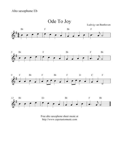 Saxophone Notes, Alto Saxophone Music, Saxophone Fingering Chart, Alto Sax Sheet Music, Tenor Saxophone Sheet Music, Musical Lessons, Kalimba Music, Basic Music Theory, Free Violin Sheet Music