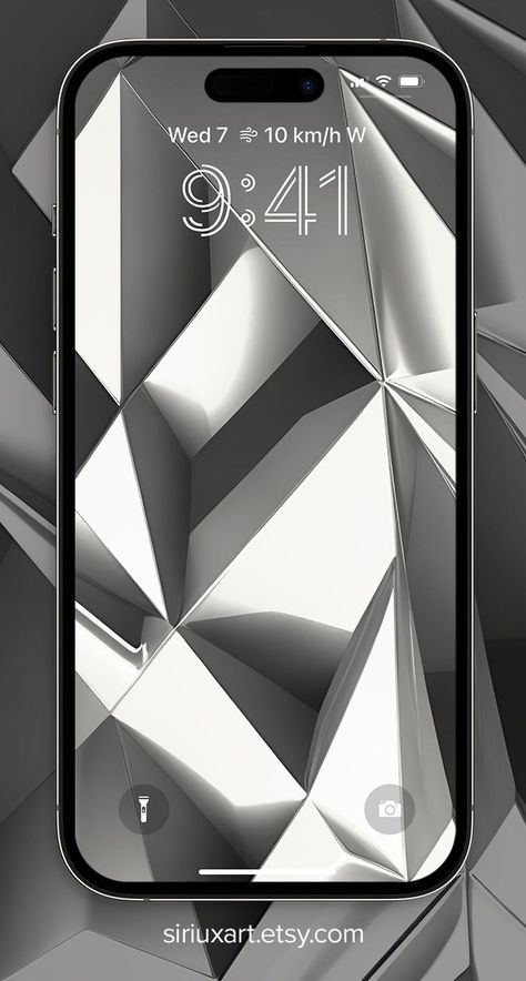 White Titanium 3D Geometric Apple iPhone 15 Pro & Pro Max Aerospace-Grade Wallpaper Art | SAVE PIN 3d Geometric Art, Material Background, Wallpaper Art, Art Download, Lock Screen, Framed Tv, Digital Wallpaper, Geometric Art, Iphone 15 Pro