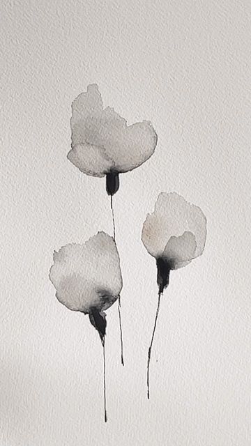 Céline on Instagram: "🖤" Black Watercolor Flowers, Abstract Watercolor Flower, Black And White Watercolor, Loose Watercolor Paintings, Modern Watercolor Art, Japanese Drawings, Watercolor Paintings For Beginners, White Watercolor, Abstract Floral Art