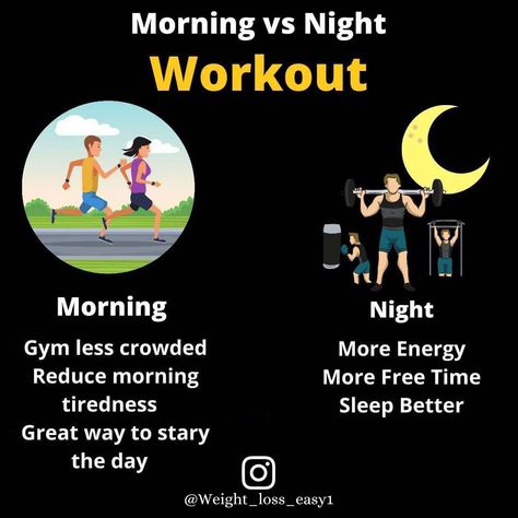 Morning vs Night Workout Night Workout, Supplement Store, Health Clinic, Men's Health, Morning Workout, Health And Fitness Tips, Mens Health, Better Sleep, Get Healthy