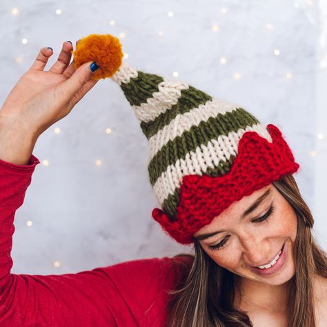 Christmas yarn wreaths