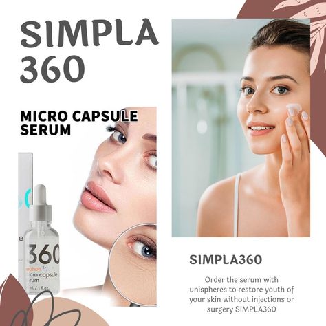 Introducing Simpla360 Serum: Your Ultimate Skincare Companion! In the fast-paced world of skincare, innovation is key, and we're thrilled to unveil the latest game-changer: Simpla360 Serum! Say goodbye to complicated routines and hello to simplicity with our revolutionary all-in-one serum. Designed to cater to all your skincare needs, Simpla360 Serum is your one-stop solution for radiant, youthful skin. Here's why you need to get your hands on Simpla 360 Serum today: **360-Degree Prote... Simpla360 Serum, Skincare Needs, Latest Games, Brightening Serum, Sun Damage, Youthful Skin, Fast Paced, Healthy Glow, Fine Lines And Wrinkles