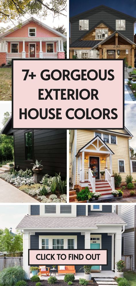 7 exterior house colors Spanish Modern Exterior, Home Colors Exterior, Boho Exterior, Beige House Exterior, Modern Exterior Paint Colors, Exterior Paint Color Schemes, Exterior Home Colors, Exterior Color Combinations, Richmond American Homes