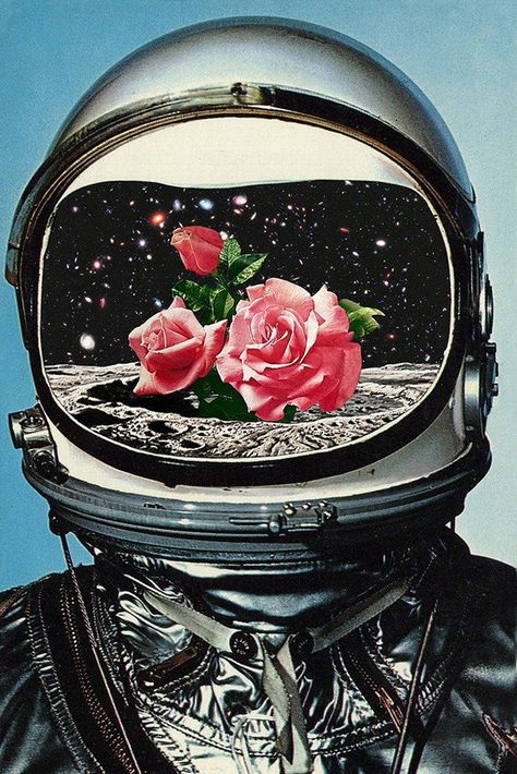 Arte Pin Up, Art Spatial, Surreal Collage, Vintage Pop, Collage Vintage, Expressive Art, Space Suit, Arte Inspo, Wallpaper Vintage