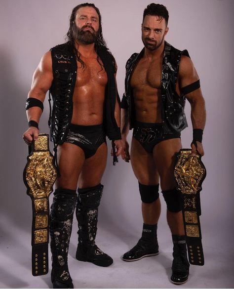 James Storm and Eli Drake. NWA Tag Team Champions Nwa Wrestling, Wwe Tag Teams, Tna Impact, Wrestling Superstars, Tag Team, Professional Wrestling, Hair And Beard Styles, Pro Wrestling, Drake