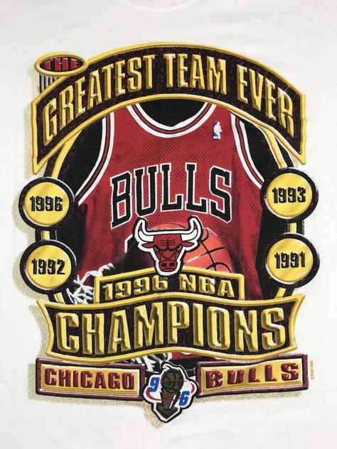 Nba Michael Jordan, 1996 Chicago Bulls, Nba Graphics, Shirt Layout, Chicago Bulls Shirt, Nba Bulls, 90s Nba, Vintage Chicago Bulls, Nascar Jacket