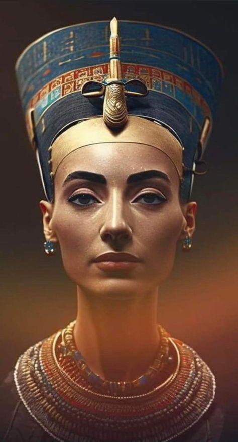 Queen Nefertiti Art, Egypt Artifacts, Nefertiti Art, Egyptian Goddess Art, Egyptian Anubis, Ancient Egypt Pharaohs, Egypt Concept Art, Egyptian Queen Nefertiti, Ancient Egypt Art