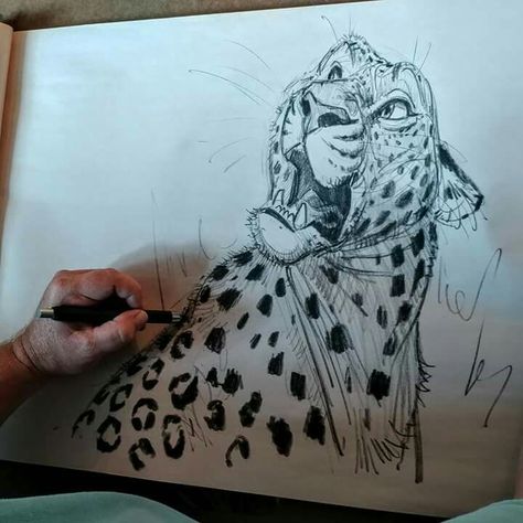 Awesome character illustrations by The Art of Aaron Blaise  ... Aaron Blaise, Scratchboard Art, Creatures Art, Animation Art Sketches, Big Cats Art, Animal Sketches, Arte Fantasy, Cool Art Drawings, Art Inspiration Drawing