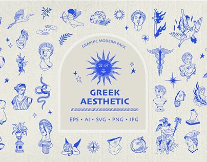 Check out new work on my @Behance profile: "Greek Aesthetic Vector pack" http://be.net/gallery/185943923/Greek-Aesthetic-Vector-pack Greek Icons Aesthetic, Greek Branding Design, Greek Illustration Design, Greek Pattern Tattoo, Greek Packaging, Greek Logo Design, Greek Branding, Greek Graphic Design, Greek Typography