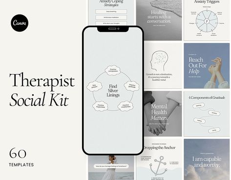 Therapist Social Media Posts | Images :: Behance Facebook Content, Instagram Square, Health Business, Template Instagram, Social Media Templates, Coping Strategies, Cognitive Behavioral Therapy, Behavioral Therapy, Social Media Business