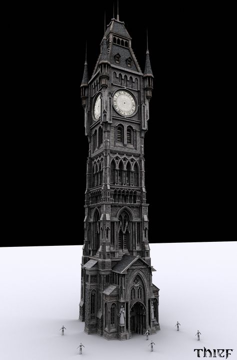 https://www.artstation.com/artwork/KEZ1W                                                                                                                                                                                 More Steampunk Building, Minecraft Steampunk, Steampunk City, Victoria House, Gothic Buildings, Cathedral Architecture, Gothic Fantasy Art, Concept Ideas, Tower Design