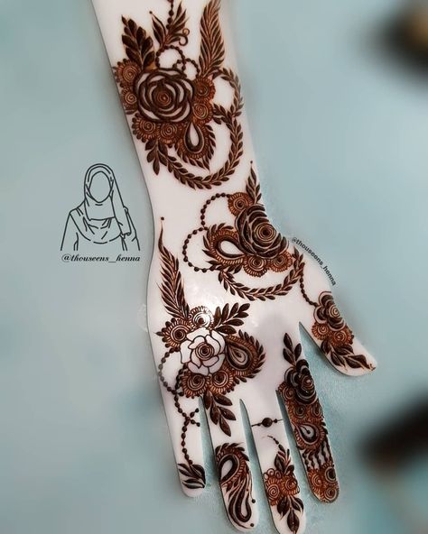 Thouseen Henna Instagram, Thouseens Henna, Dubai Mehendi Designs, Henna Palm, Latest Arabic Mehndi Designs, Inai Pengantin, Diy Henna, Hand Mehndi Designs, Back Hand Mehndi