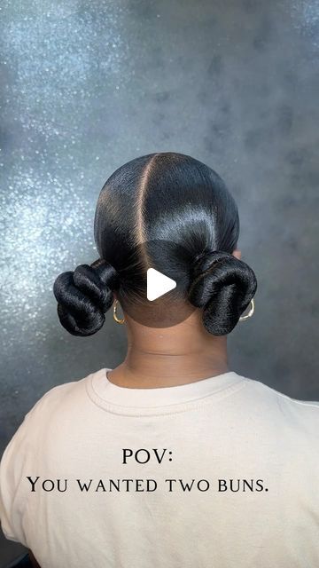 Knani on Instagram: "SUN’S OUT, BUNS OUT!!🔥🔥🔥 #hairbyknani #knotbun" Knot Bun Hairstyles For Black Women, Top Knot Bun Black Women, Knot Bun Hairstyles, Two Low Buns Hairstyle, Low Bun Hairstyles For Black Women, Bun Hairstyles For Black Women, 2 Buns Hairstyle, Two Buns Hairstyle, Twisted Bun