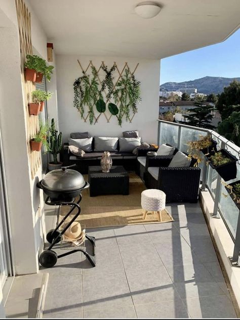 Balcony Exterior Design, Small Balcony Design, Small Balcony Decor, Grey Decor, Apartment Balcony Decorating, Balcony Design, Roof Design, Living Room Decor Apartment, Balcony Decor