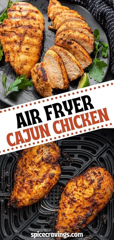 Cajun Chicken Thighs, Spicy Chicken Breast Recipes, Easy Cajun Chicken, Cajun Chicken Breast, Cajun Chicken Salad, Spicy Chicken Breast, Air Fryer Recipes Chicken Breast, Cajun Chicken Recipes, Cajun Cooking