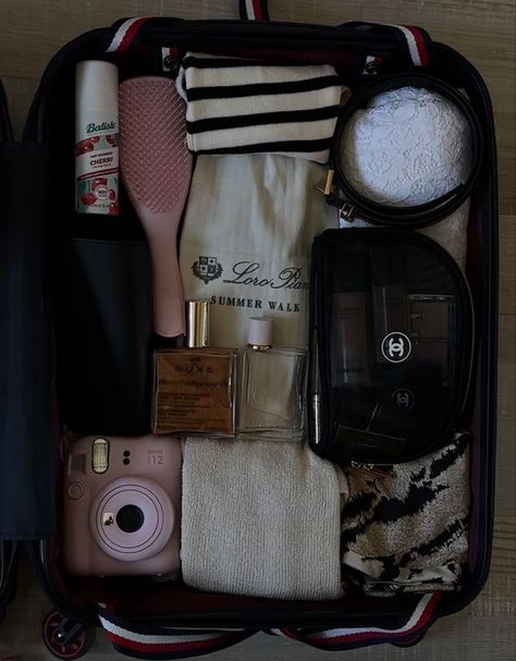 Traveling Light: Packing Tips and Must-Have Minimalist Travel Products | Minimalist Packing | Travel Packing Hacks | Personal Item Bag Travel | Minimalist Travel Packing | Minimalist Packing Tips Packing Aesthetic Suitcase, Packing Suitcase Aesthetic, Packing List Aesthetic, Pack Light For Travel, Suitcase Aesthetic, Capsule Packing, Disney Suitcase, Packing A Suitcase, Light Packing Tips