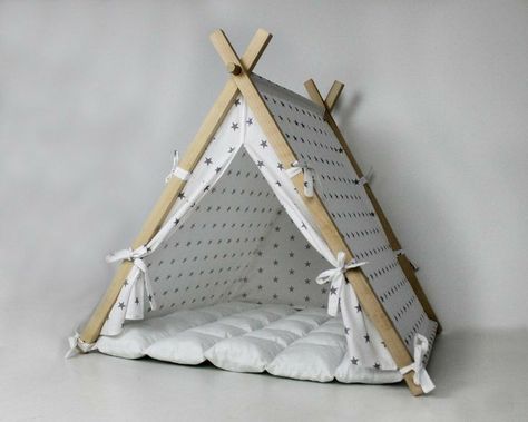 Diy Cat House, Perlengkapan Bayi Diy, Dog Teepee, Cat Teepee, Pet Bed Dog, Katt Grejer, Kat Diy, Diy Pet Bed, Pet Teepee