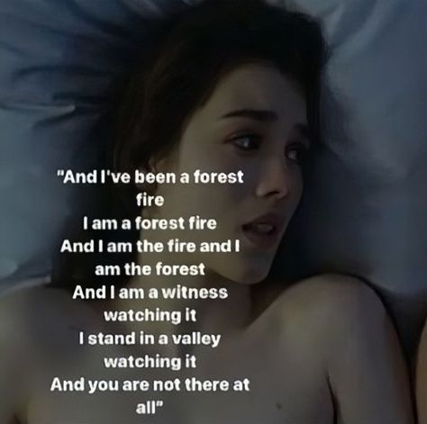 Song: a burning hill by mitski A Burning Hill Mitski, A Burning Hill, Forest Fire, Im Going Crazy, Going Crazy, Stand By Me, Mother Nature, Songwriting, Moon