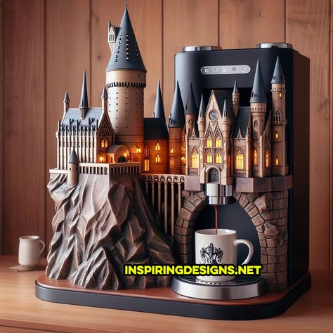 Coffee enthusiasts and castle aficionados, rejoice! The latest trend in home coffee brewing merges fantasy and functionality in an exciting way. Enter the world of Hogwarts Castle Coffee Makers. These aren’t your typical kitchen appliances. Imagine starting your day with a coffee maker that resembles the iconic Hogwarts castle. These coffee makers are designed to … Harry Potter Kitchen, Harry Potter Craft, Harry Potter Gift Ideas, Harry Potter Bedroom Decor, Disney Hogwarts, Decorate My Room, Must Have Home, Xmas Desserts, Magic Things