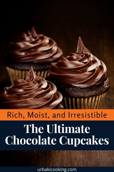 Indulge in the ultimate chocolate cupcakes with this easy-to-follow recipe. These cupcakes are incredibly moist, rich, and topped with a decadent chocolate frosting that will leave you craving more. Discover the secret ingredients that make these cupcakes so special, along with step-by-step instructions to ensure perfect results every time. Ideal for parties, special occasions, or a sweet treat, these chocolate cupcakes are sure to impress. Get ready to bake the best chocolate cupcakes... Large Batch Chocolate Cupcakes, Best Ever Chocolate Cupcakes, Rich Chocolate Cupcake Recipe, Rich Chocolate Cupcakes, Jumbo Chocolate Cupcakes, Choc Cupcake Recipe, The Best Chocolate Cupcakes, Chocolate Fudge Cupcakes Recipe, Best Chocolate Cupcakes Moist